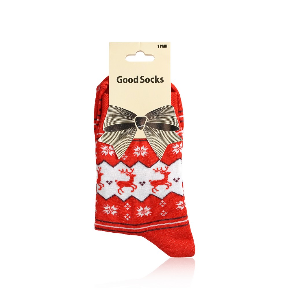 

Женские носки Good Socks махровые L48 , красные , р.23
