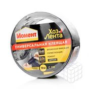 Лента Момент ХозЛента универсальная клеящая , Черная 10м