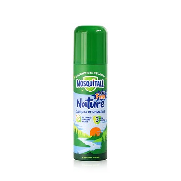 Аэрозоль от комаров Mosquitall Nature 3 часа защиты 150мл