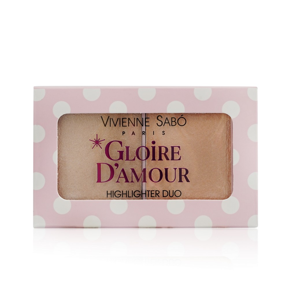 

Хайлайтер для лица Vivienne Sabo Gloire d'amour палетка 02 Персиковый 6г