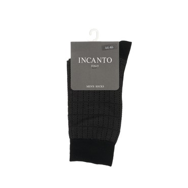 Мужские однотонные носки INCANTO BU733002 Nero р.44-46