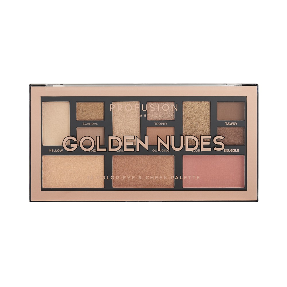 

Палетка теней для век Profusion " Golden Nudes "