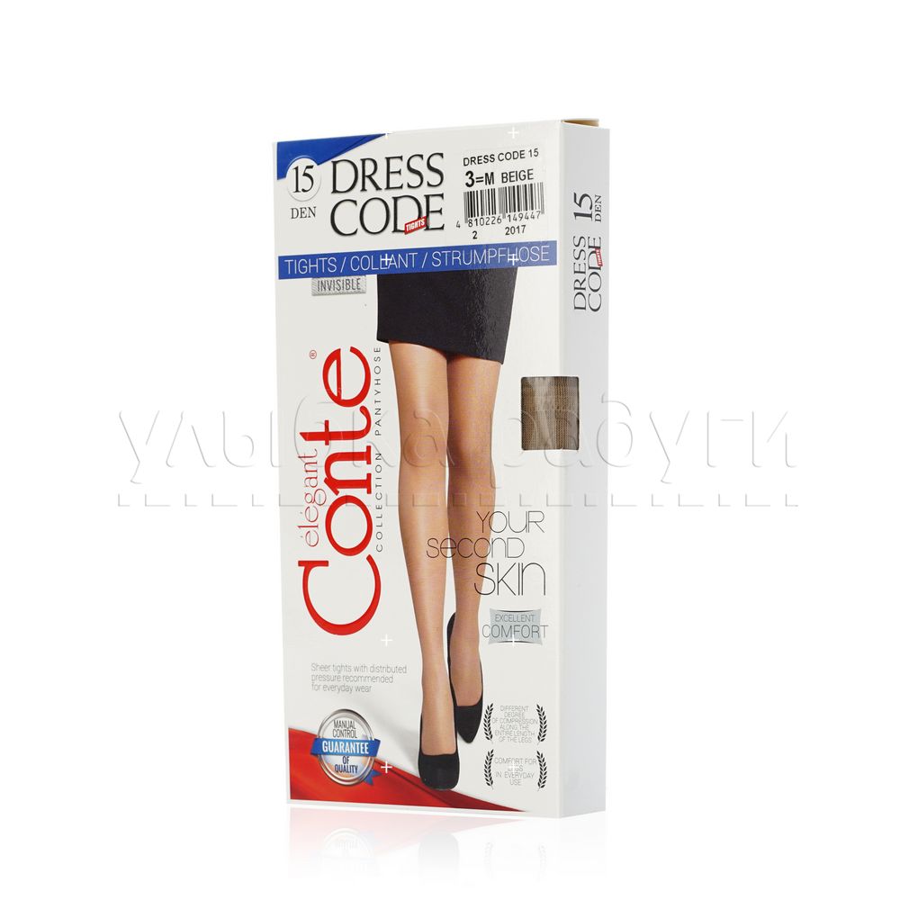 

Женские колготки Conte Dress Code 15den Beige 3 размер