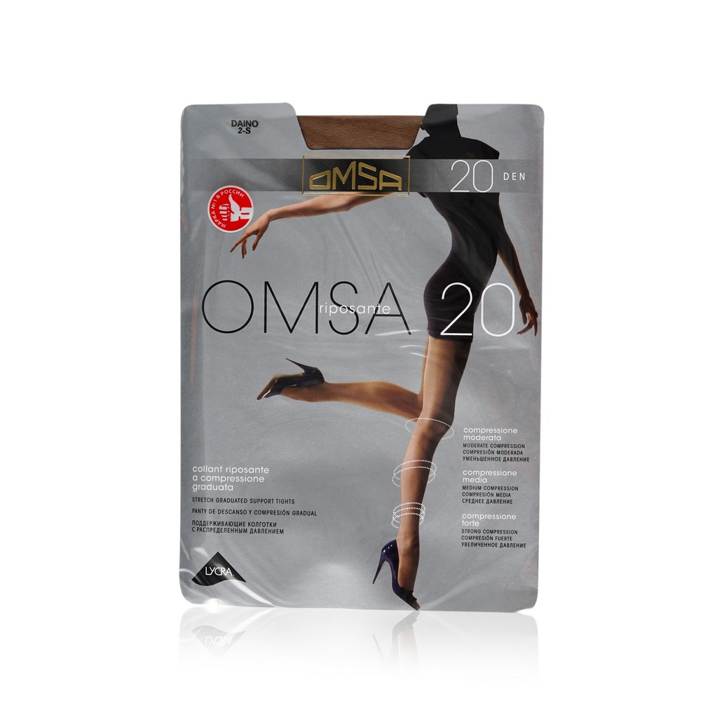 

Женские колготки Omsa Riposante 20den Daino 2 размер
