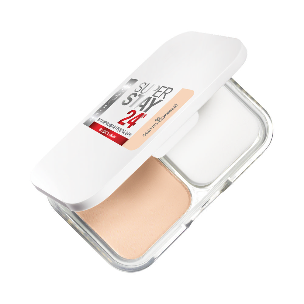 

Матирующая пудра для лица Maybelline New York SuperStay 24 водостойкая 06 Светло-бежевый 9г
