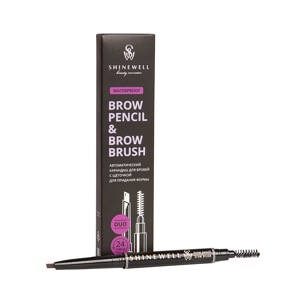 

Карандаш для бровей Shinewell Brow Secret с щеточкой 3