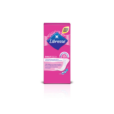Ежедневные прокладки Libresse Dailyfresh женские мультиформ 20шт