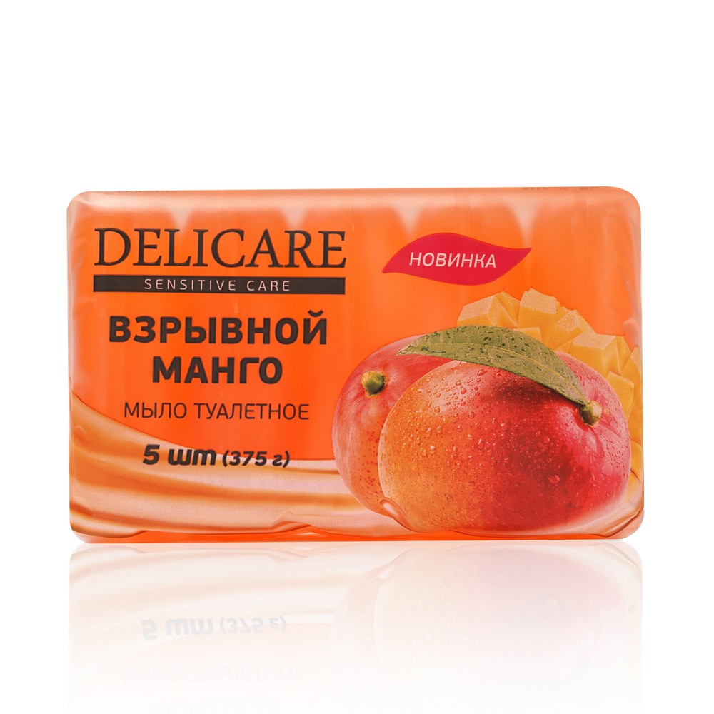 

Глицериновое мыло Delicare " Взрывной манго " экопак 375г