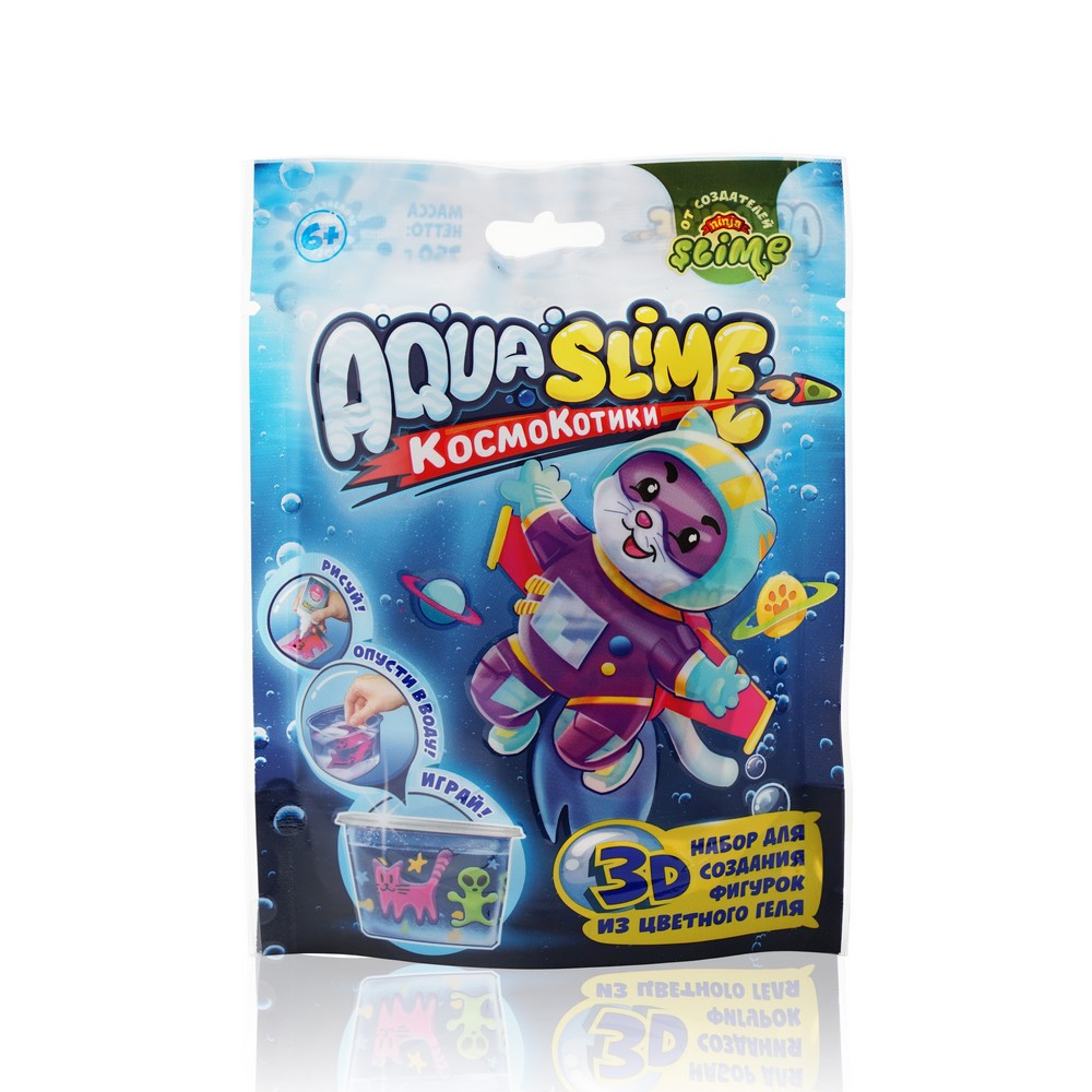 

Набор для создания фигурок из цветного геля Slime Лаборатория " Aqua Slime "