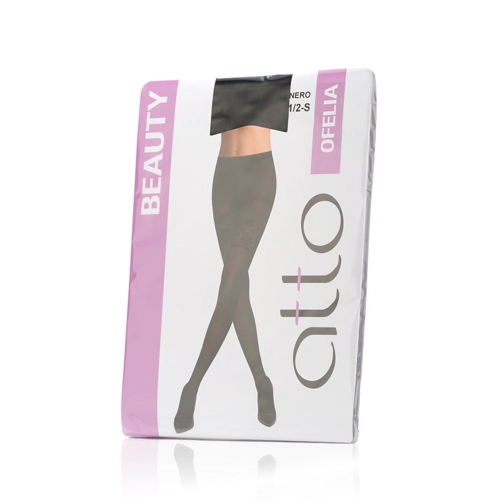 

Женские колготки с рисунком Atto Beauty " Ofelia " 20den , Nero , 1/2 размер