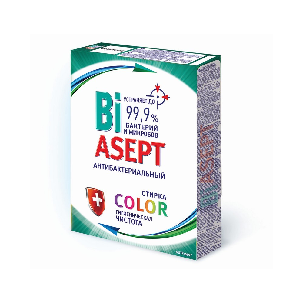 

Порошок для стирки цветного белья BiASEPT Color автомат 400г