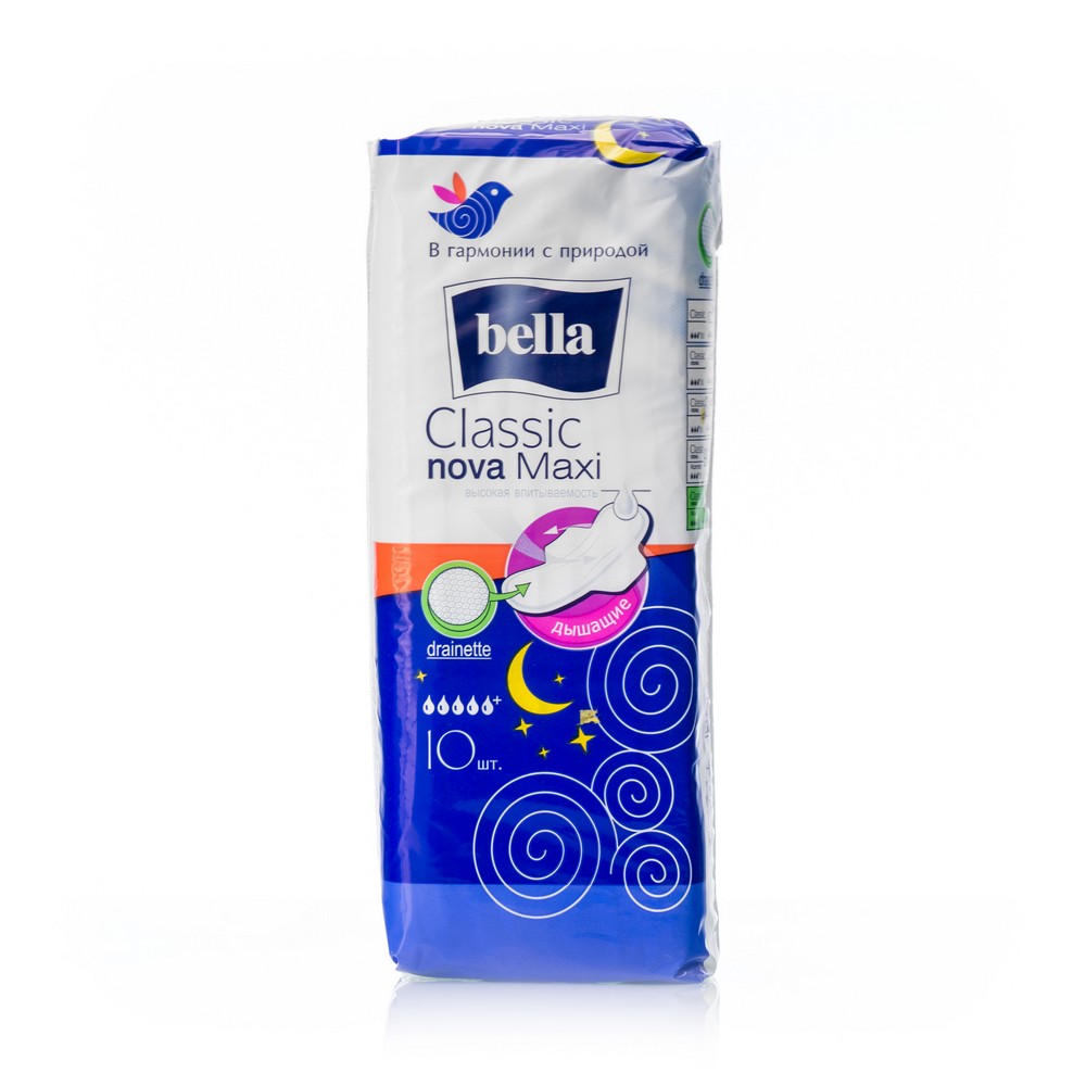 

Женские прокладки Bella Classic Nova дышащие Maxi 10шт