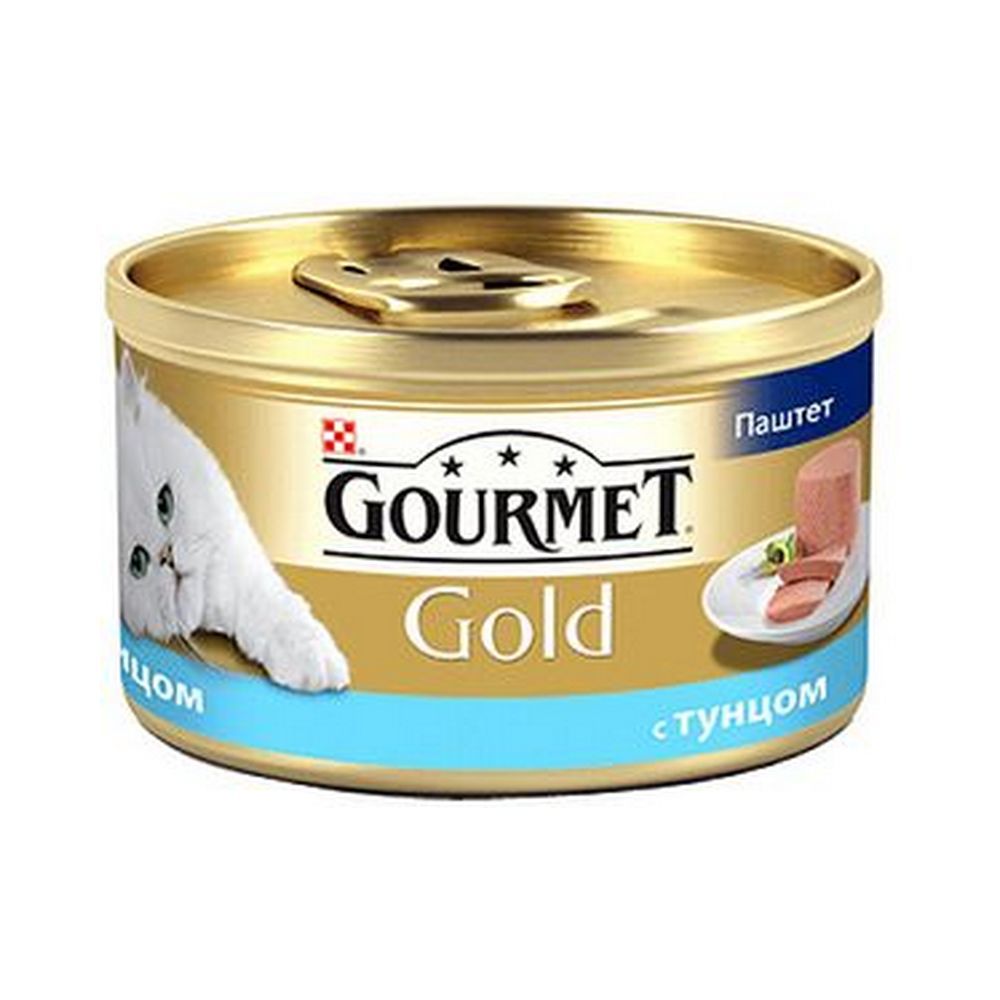 

Влажный корм для кошек Gourmet Gold паштет с тунцом 85г