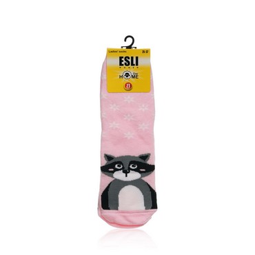 Женские махровые носки Home Line Esli " Енот " , р.23