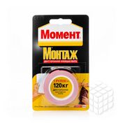 Лента Момент Монтаж двусторонняя клеящая 19мм*1,5м