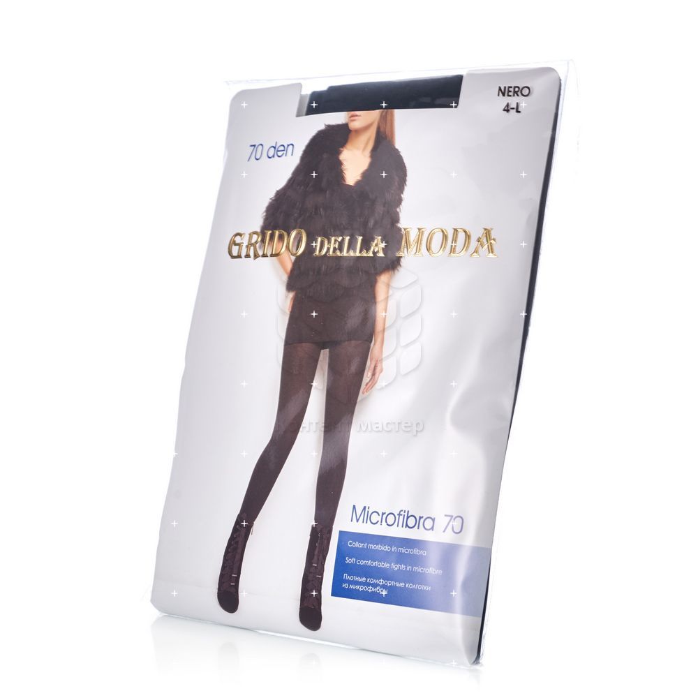 

Женские колготки Grido della Moda Velour из микрофибры 70den черные 4 размер