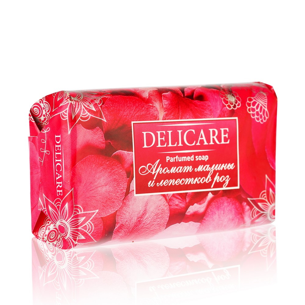 

Мыло Delicare " малина и лепестки розы " 90г