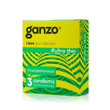 Презервативы Ganzo " Ultra thin " 3шт