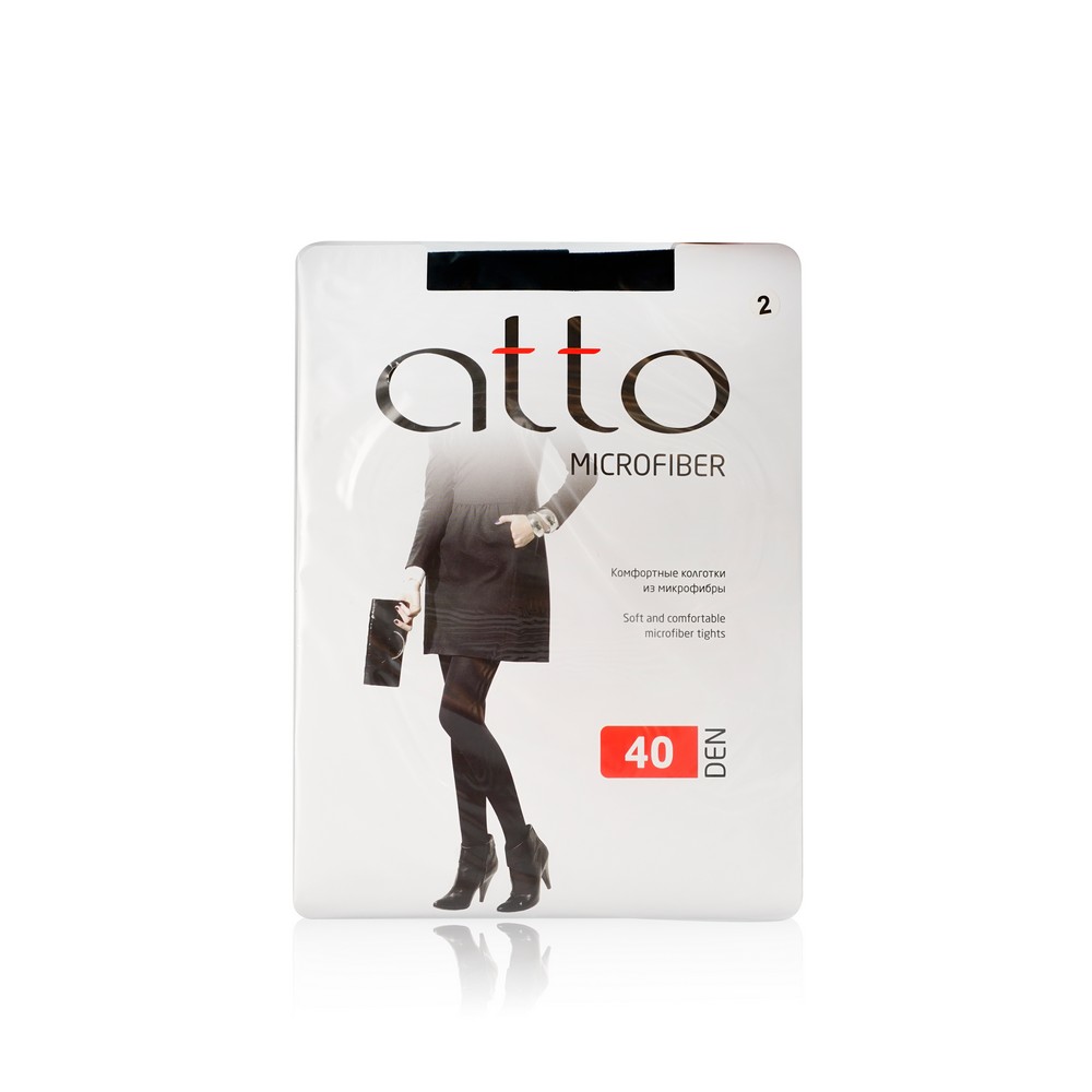 

Женские колготки Atto из микрофибры 40den черные 2 размер