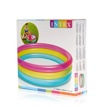 Детский надувной бассейн Intex " Радуга " от 1 до 3 лет 86*25см