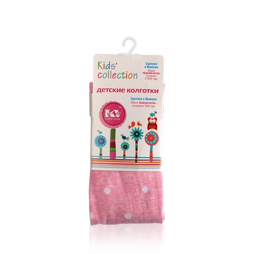 Детские колготки Красная ветка Kids Collection с-1814 " В горошек " Розовый р.98-104