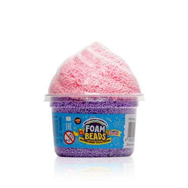 Шариковый пластилин Foam Beads , 2 цвета , 3+ , 170мл