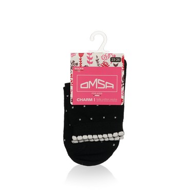 Детские носки в горошек Omsa Kids Nero р.23-26