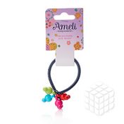 Резинка - пружинка Ameli силиконовая для волос , с декором 5см