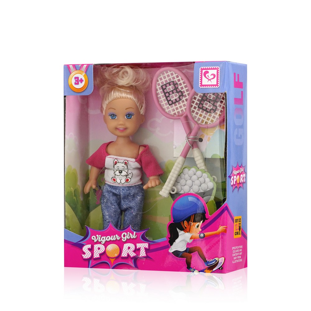 

Игрушка - кукла " Спортсменка, бадминтон "