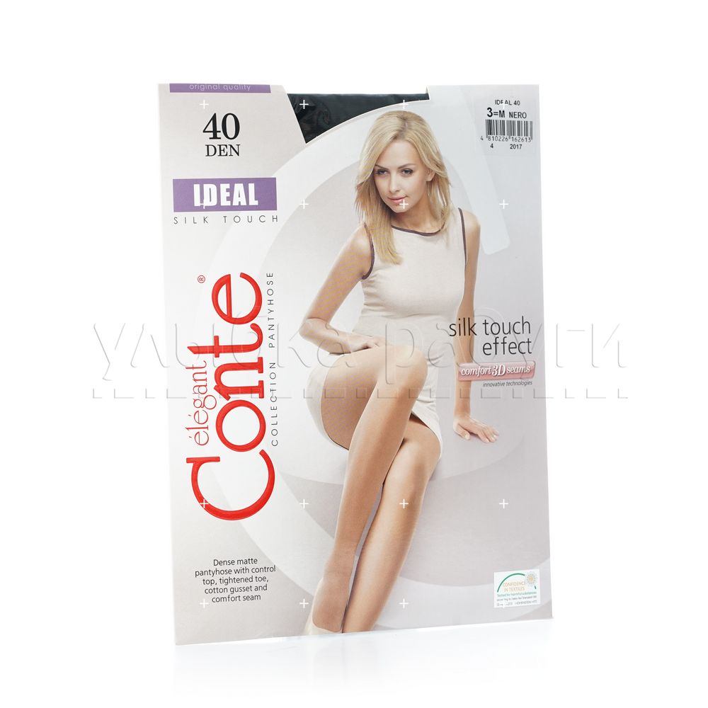 

Женские колготки Conte Ideal 40den Nero 3 размер