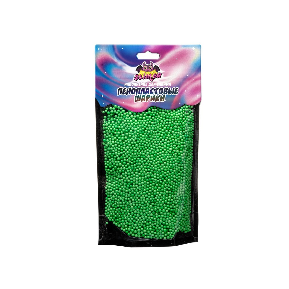 

Наполнение для слайма Slime Лаборатория " Пенопластовые шарики " светло-зеленые