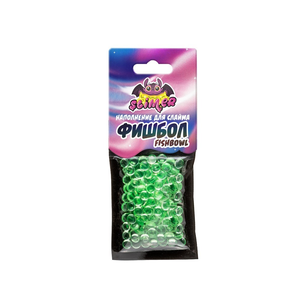 

Наполнение для слайма Slime Лаборатория " Фишбол " светло-зеленые
