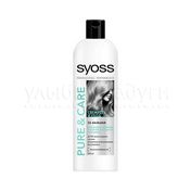 Балансирующий бальзам Syoss Pure&Care Roots and Tips для волос жирных у корней и сухих на кончиках 500мл