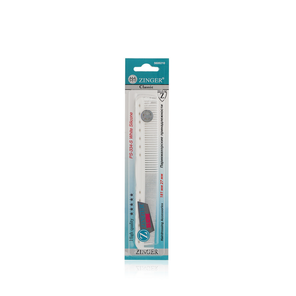 

Расческа - гребень для волос Zinger White Silicone PS-334-S