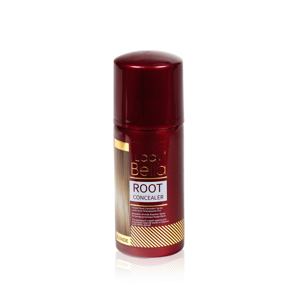 

Тонирующий спрей - краска Lady Bella Root Concealer для отросших корней волос и седины , Blonde 100мл