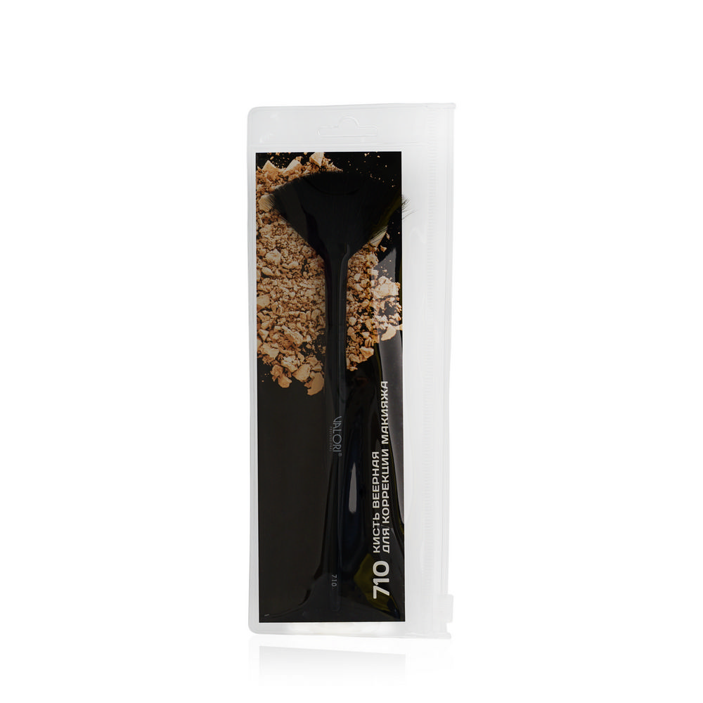 

Кисть Valori Professional веерная , для коррекции макияжа , коза