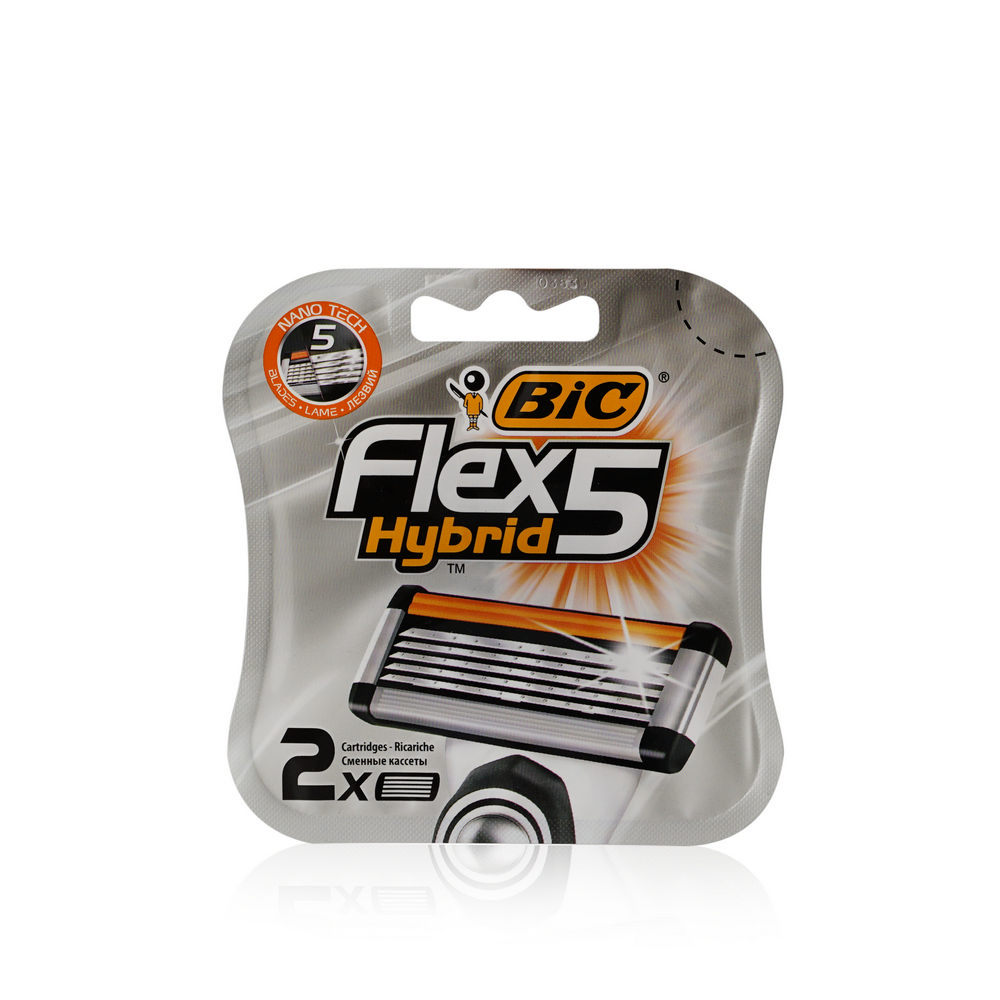 Кассеты для станка Bic Flex 5 Hybrid сменные 2шт