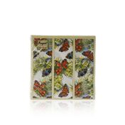 Бумажные салфетки Bouquet Original de Luxe " Бабочки и цветы " , 2х-слойные 33*33см 20шт