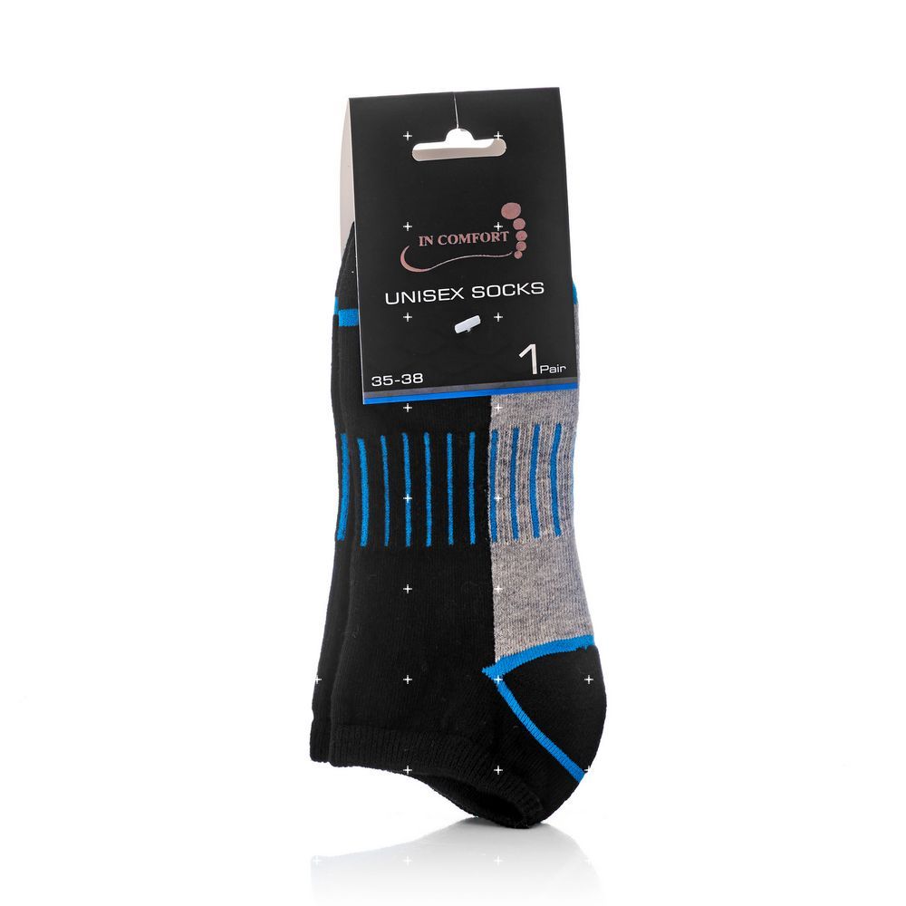 

Женские носки InComfort Liner Arch Support трикотажные Black / Blue р.35-37