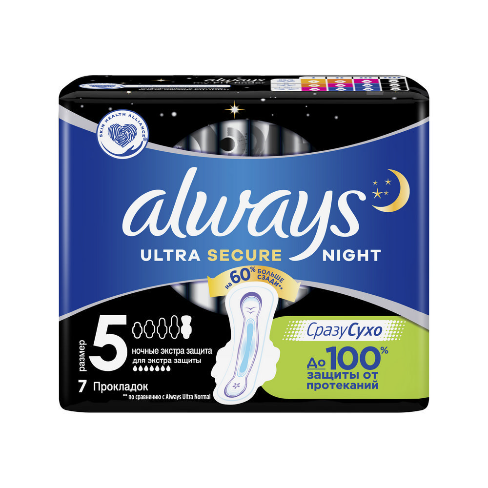 

Женские гигиенические прокладки Always Ultra Ultra night 7шт