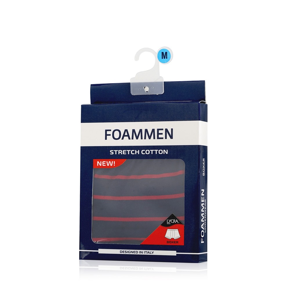 Мужские трусы - боксеры Foammen Fo80511-1 синие M мужские трусы боксеры foammen fo90509 синие в полоску xxl