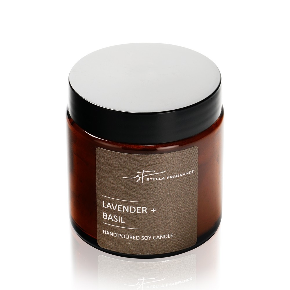 

Свеча ароматическая Aroma Harmony Stella Fragrance " Lavender + Basil " 90г