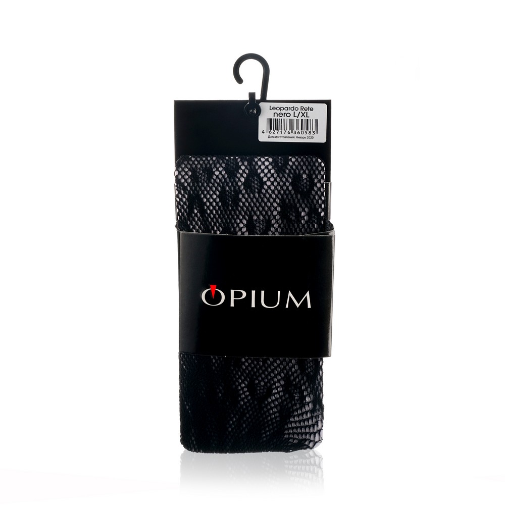 

Женские колготки с рисунком Opium Leopardo Rete Nero L/XL