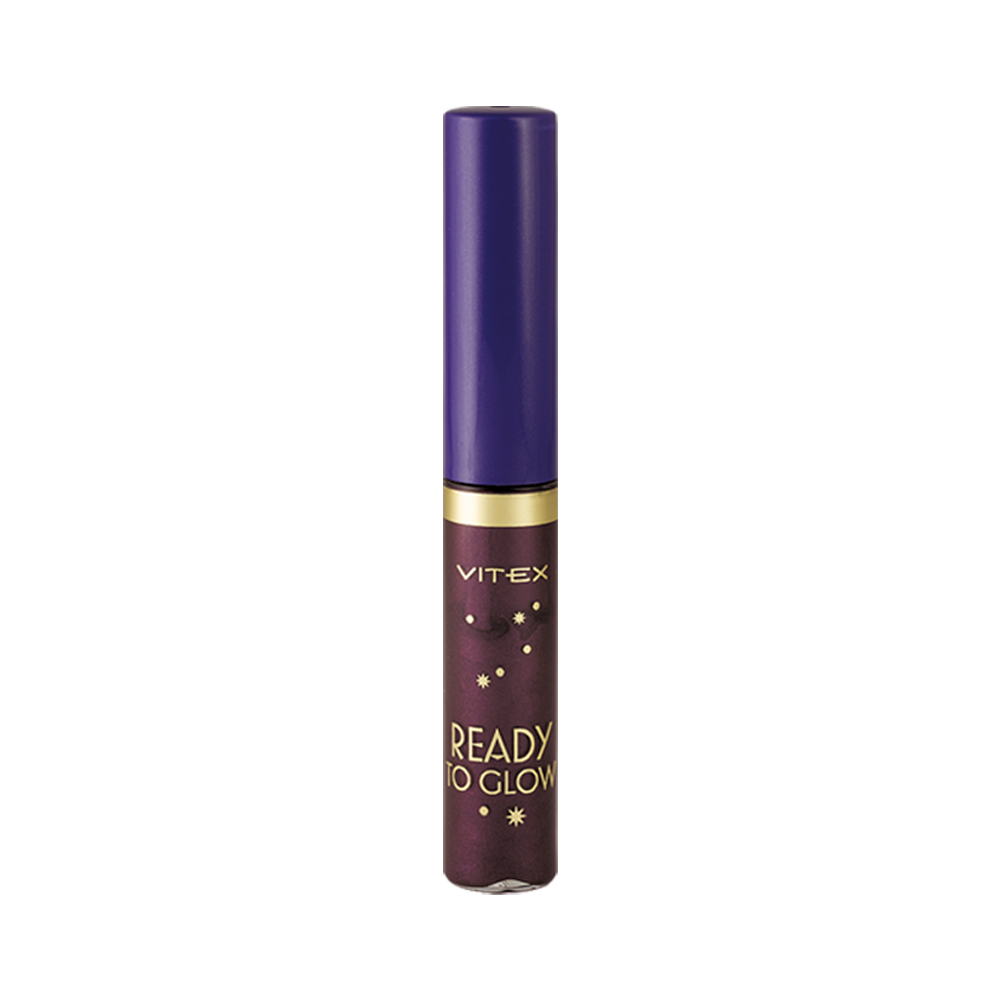 

Жидкая подводка для век Vitex Ready to Glow с блестками 85 Night violet 4,8мл