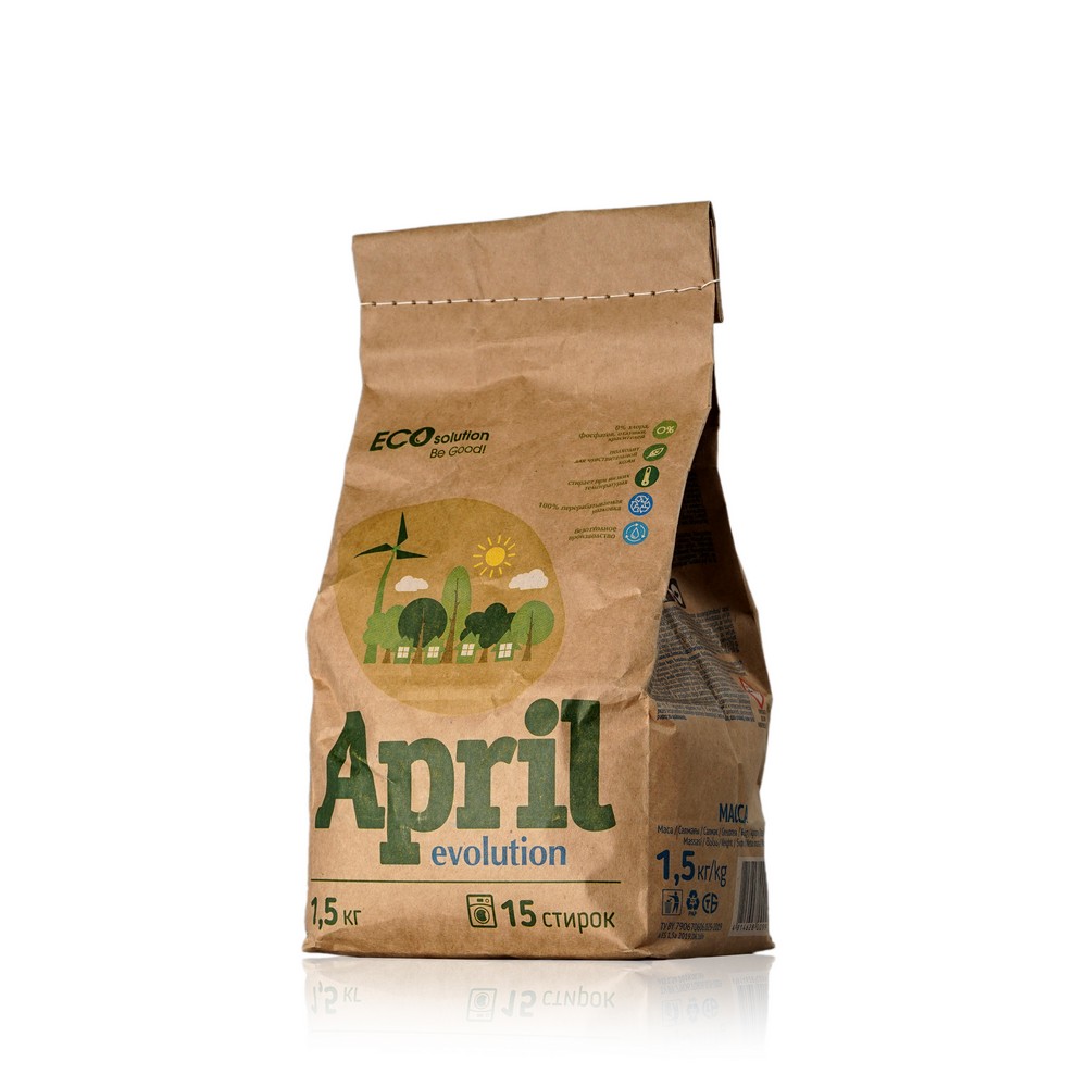

Порошок для стирки April Eco solution универсальный 1,5кг