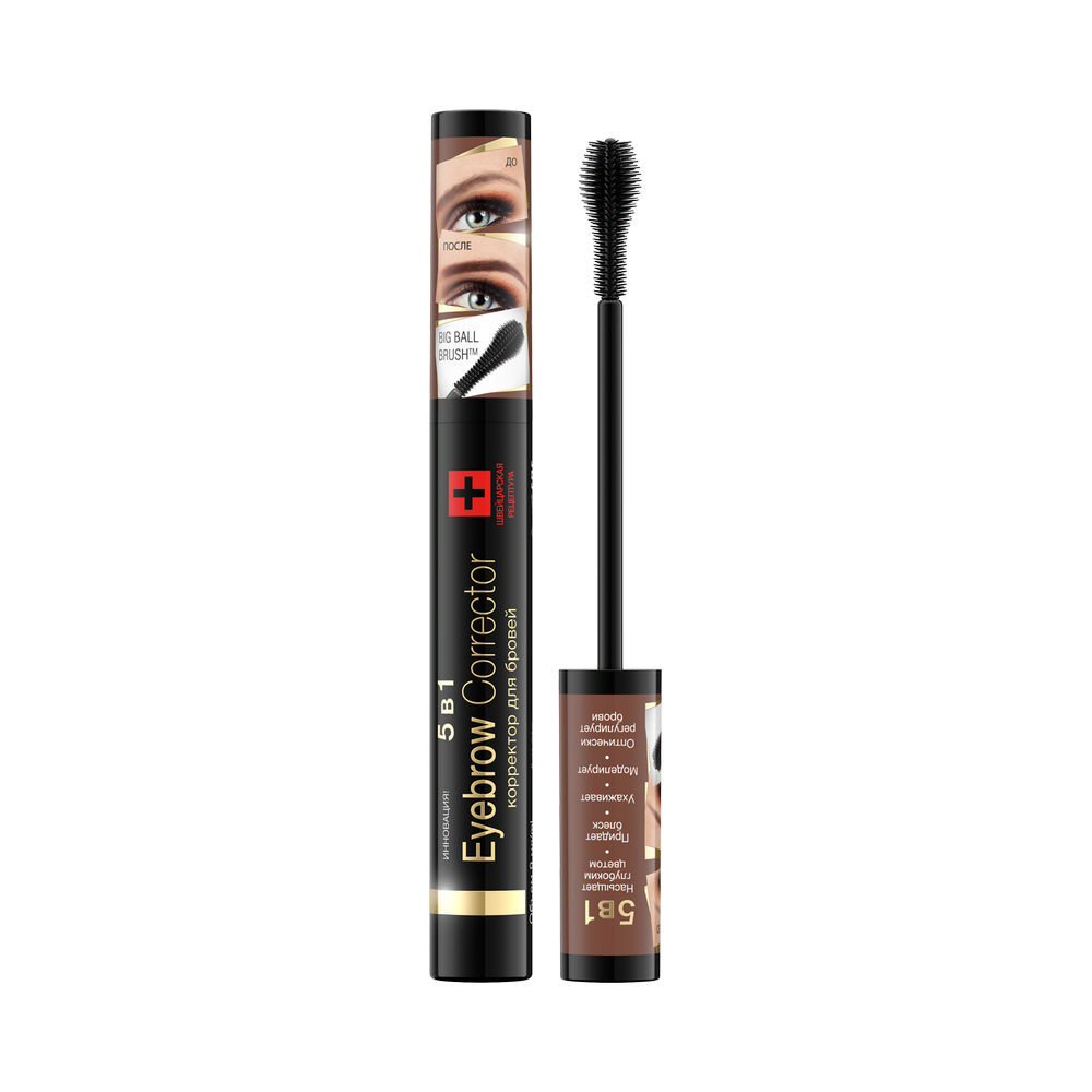 

Гель для бровей Eveline Eyebrow Corrector 5 в 1 Светло-коричневый 9мл