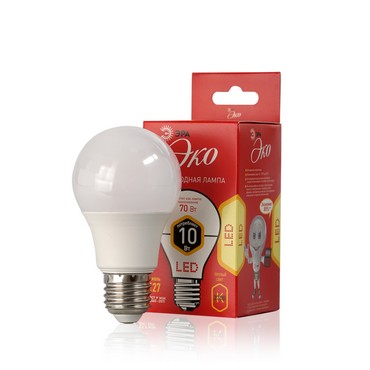 Лампа Eco LED Эра A60-10W-827-E27 Грушевидная