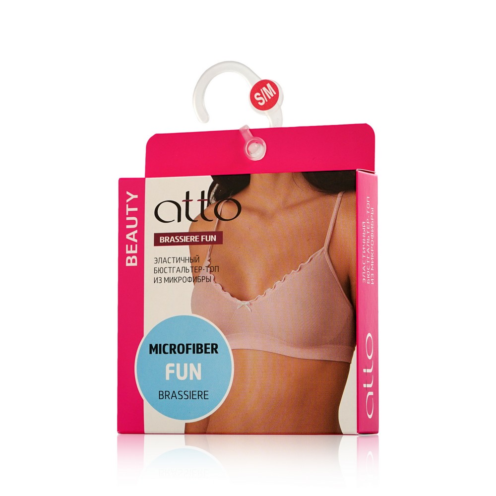 

Женский бюстгалтер - топ Atto Brassiere Funny из микрофибры Фиолетовый S/M