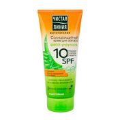 Солнцезащитный крем Чистая линия для загара SPF 10 для всех типов кожи 200мл