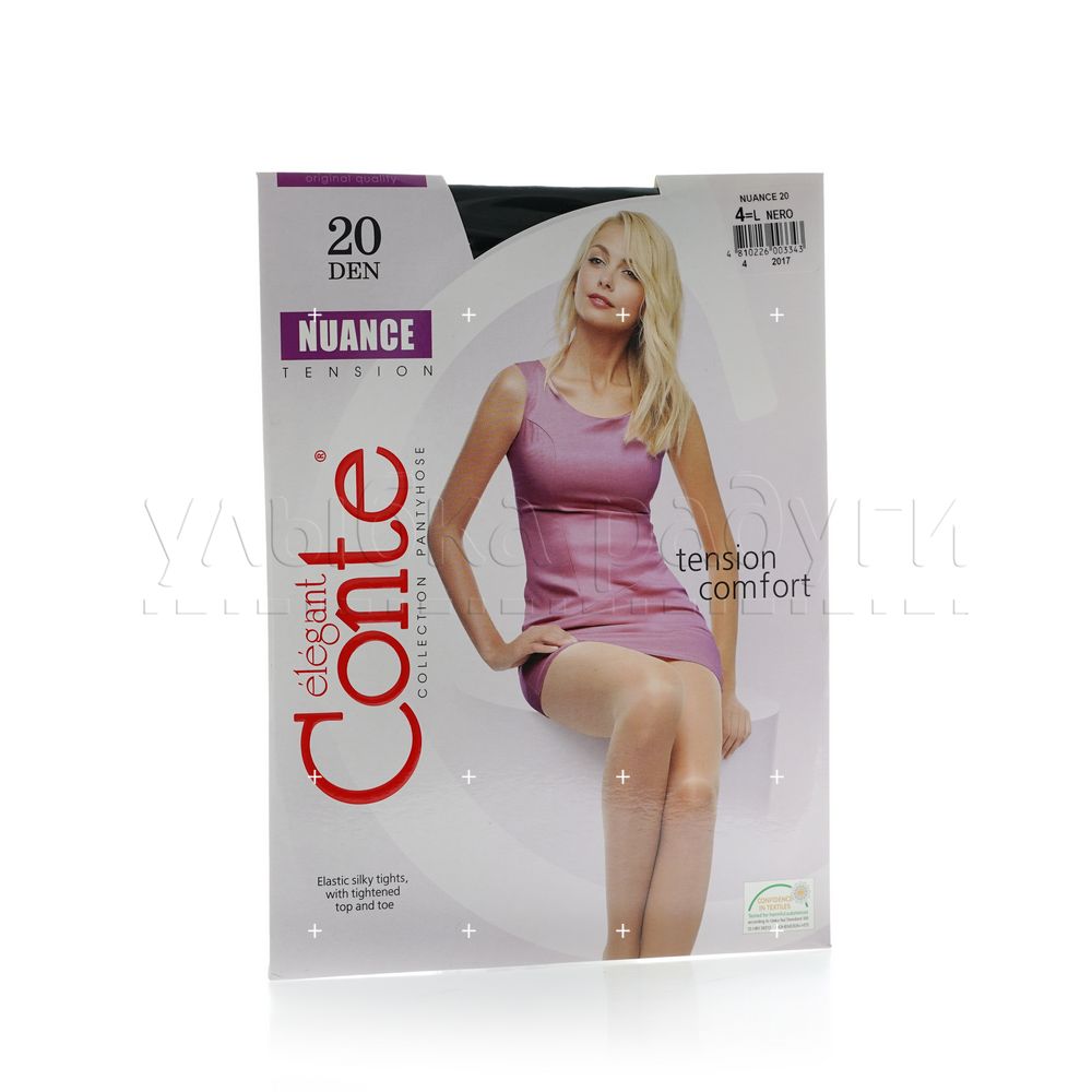 

Женские колготки Conte Nuance 20den Nero 4 размер